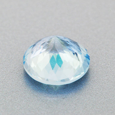 6mm Loose Round Natural Sky Blue Aquamarine Gemstone | 0.75 Carat - alternate view