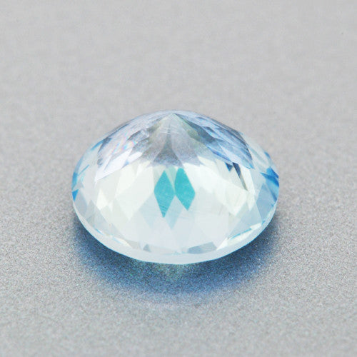 6mm Loose Round Natural Sky Blue Aquamarine Gemstone | 0.75 Carat - Item: AQ003244 - Image: 2