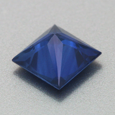 Beautiful Royal Blue 1.28 Carat Loose Princess Cut Sapphire Gemstone | 6mm Square - alternate view