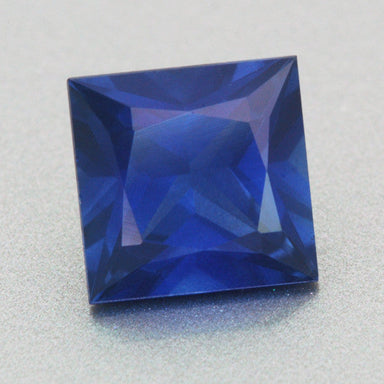 Beautiful Royal Blue 1.28 Carat Loose Princess Cut Sapphire Gemstone | 6mm Square