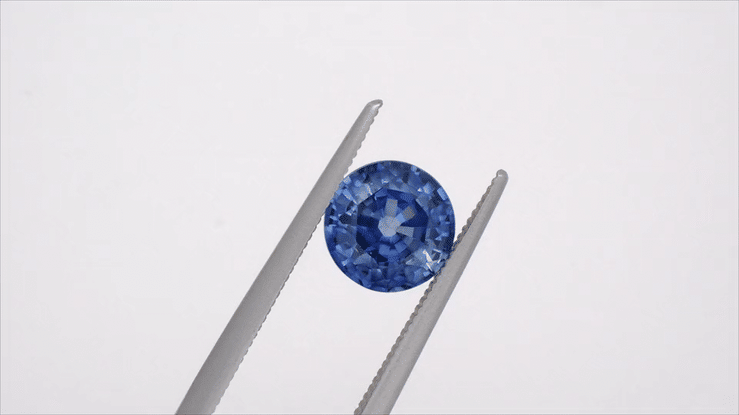 7mm Brilliant Round Periwinkle Blue Lab Grown Sapphire | Rare Montana Yogo Color | 1.80 Carat Premium AAAA Quality Loose Stone - Item: SBSYN003355 - Image: 3