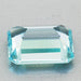 Loose Rare Teal Color Emerald Cut Aquamarine Gemstone | 2.72 Carats | Excellent Clarity | 8 x 10 mm
