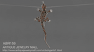 Victorian Bohemian Garnet Lizard Brooch in Antiqued Sterling Silver