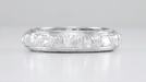 Antique Milford Filigree Engraved Art Deco Diamond Wedding Band in Platinum - Size 7 1/4