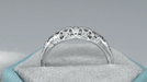 Art Deco Filigree Floral Dome Wedding Ring in White Gold - 14K or 18K