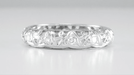 Art Deco Devon Antique Filigree Diamond Wedding Ring in Platinum - Size 6