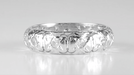 Art Deco Diamond Antique Flanders Wedding Ring in Platinum - Size 5 1/2