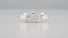 Art Deco Enfield Diamond Antique Wedding Ring in Platinum - Size 5