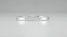 Art Deco Engraved Wheat Vintage Style Wedding Band in Platinum