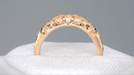 Art Deco Filigree Dome Wedding Ring in 14 Karat Rose Gold