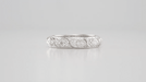 Art Deco Granby Antique Scrolls Platinum and Diamond Wedding Ring - Size 6 3/4