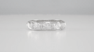 Art Deco Hamden Vintage Diamond Wedding Band in Platinum - Size 6