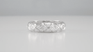Art Deco Preston Antique Diamond Wedding Band in Platinum - Size 6
