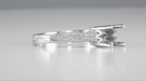 Art Deco 3/4 Carat Scroll Engraved Castle Filigree Engagement Ring Setting in White Gold