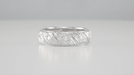 Art Deco Warran Antique Filigree Diamond Wedding Band in Platinum - Size 6