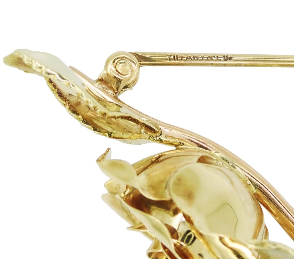 Tiffany Hallmark on Rose Brooch - BR202