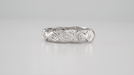 Brookfield Art Deco Antique Rose Cut Diamond Wedding Ring in Platinum - Size 6.5