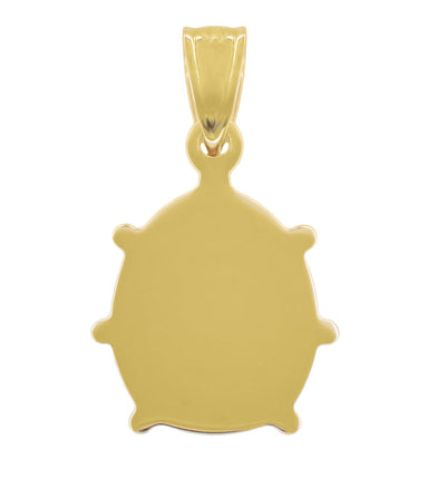 Small Enameled Ladybug Vintage Style Charm in 14 Karat Gold - alternate view