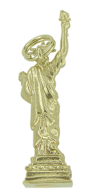 Statue of Liberty Pendant in 14 Karat Gold - alternate view