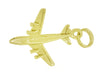 1960's 747 Jet Airplane Charm in 14 Karat Gold
