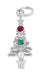 White Gold Christmas Tree Pendant Charm