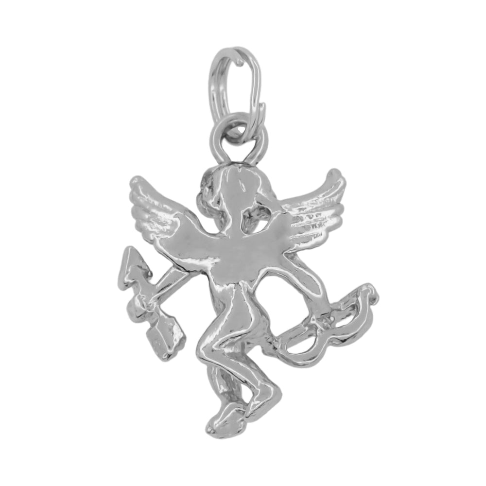 Cupid Charm Pendant in 14 Karat Gold - Item: C358 - Image: 4