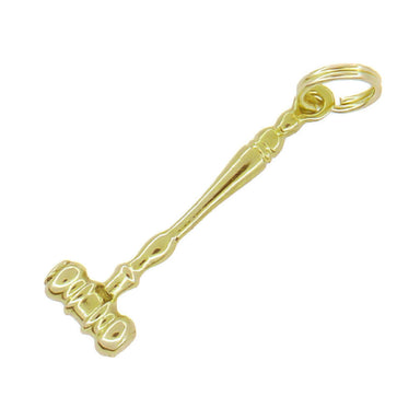 Judge's Gavel Charm in 14 Karat Yellow or White Gold