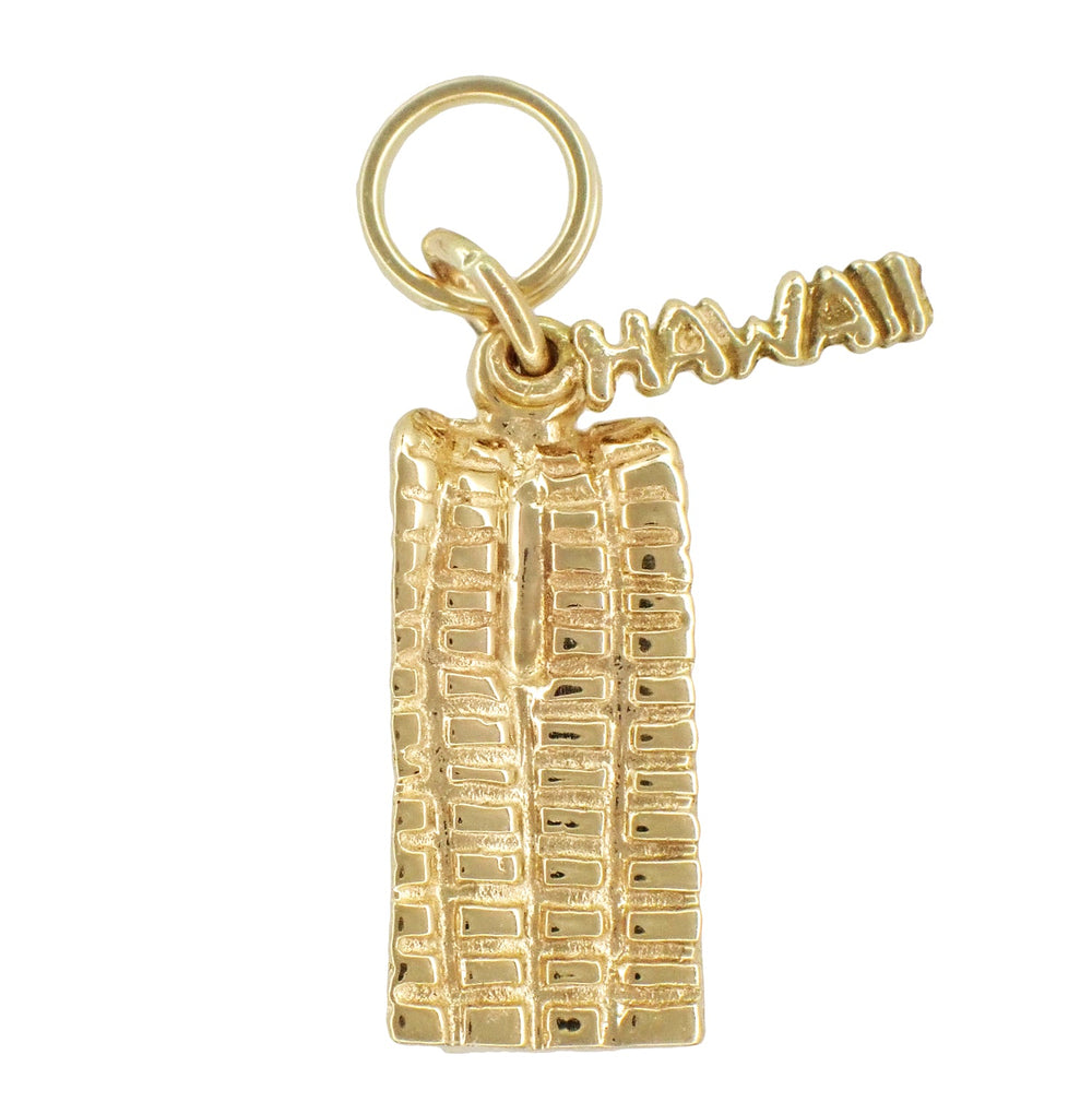 Vintage Hawaiian Ku Tiki Charm in 14 Karat Yellow Gold - Item: C442 - Image: 3