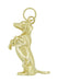 Dachshund Pendant - Yellow Gold - Large Doxie Charm