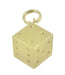 Vintage Lucky Dice Charm in 14 Karat Yellow Gold