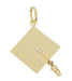 Graduation Cap Pendant Estate Charm with Movable Tassel in 14 Karat Gold