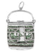 Mad Money Opening Purse Charm in 14 Karat White Gold - Movable Pendant