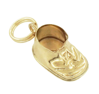 1950's Vintage Baby Shoe Charm in 14 Karat Gold