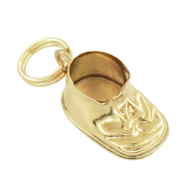 1950's Vintage Baby Shoe Charm in 14 Karat Gold
