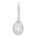 Tennis Racket Pendant with Pearl Ball - White Gold 14K - C709-W