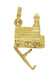 Old Church with Hidden Bride and Groom Movable Charm in 14 Karat Gold