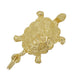 Turtle Charm Pendant in 14 Karat Yellow Gold