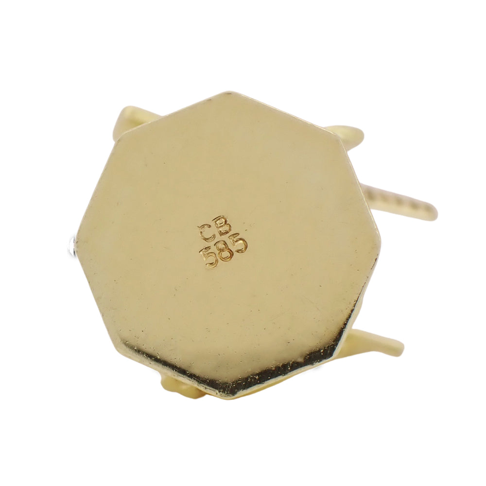 Vintage Dutch Windmill Charm with Movable Blades in 14 Karat Yellow Gold - Item: C806 - Image: 6