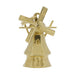 Vintage Dutch Windmill Charm with Movable Blades in 14 Karat Yellow Gold