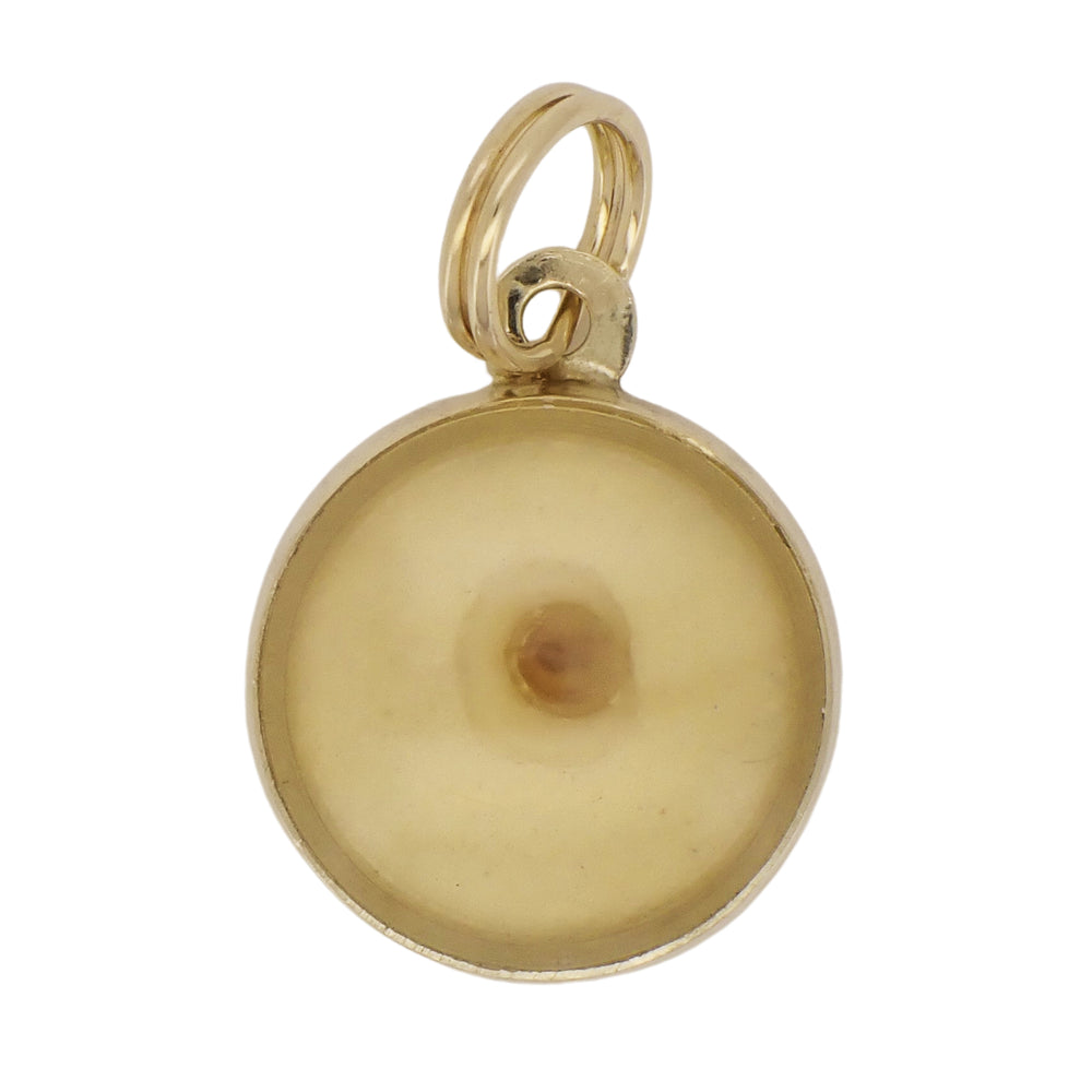 Vintage Matthew 17:20 Mustard Seed Faith Charm in 14 Karat Yellow Gold