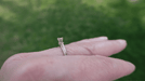 Caura Mid Century Modern Vintage Diamond Engagement Ring in 14K White Gold