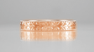Mens Antique Style Art Deco Engraved Wheat Wedding Ring in 14 Karat Rose Gold - 4mm