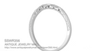 Contoured Art Deco Flowers and Wheat Engraved Filigree Wedding Band in Sterling Silver