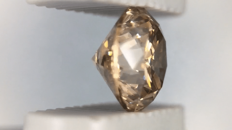 1.02 Carat Loose Fancy Brown Caramel Color Diamond | Natural Round Brilliant SI1 Clarity - Item: D172 - Image: 3