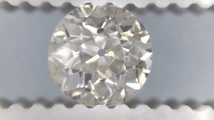 0.40 Carat Antique Natural Loose Old European Cut Diamond - H Color SI1 Clarity - Item: D231 - Image: 3