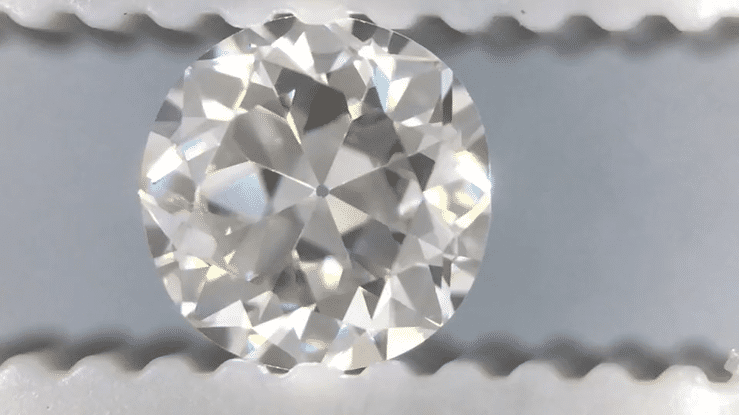 0.39 Carat G Color SI2 Clarity Loose Round Circular Brilliant Cut Vintage Diamond | EGL USA Report - Item: D271 - Image: 3