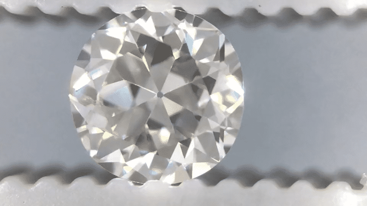 0.39 Carat G Color SI2 Clarity Loose Round Circular Brilliant Cut Vintage Diamond | EGL USA Certified - Item: D271 - Image: 3