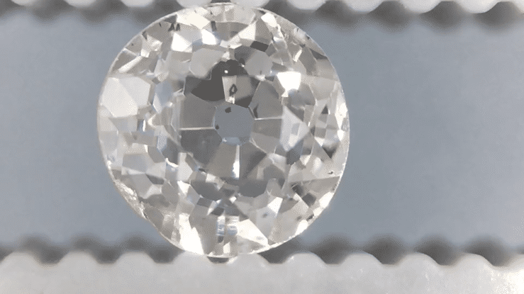 0.38 Carat Loose Old European Cut Diamond - Natural H Color SI1 Clarity - Item: D369 - Image: 3