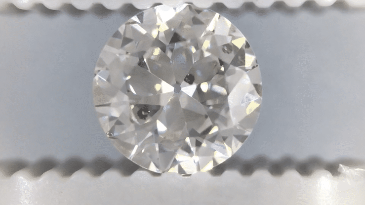 0.51 Carat Loose Vintage Transitional Round Brilliant Cut Diamond - Natural - G Color SI2 Clarity - Item: D404 - Image: 3