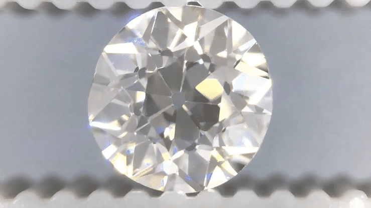0.52 Carat Loose Old European Cut Diamond H Color VS2 Clarity - Item: D406 - Image: 3